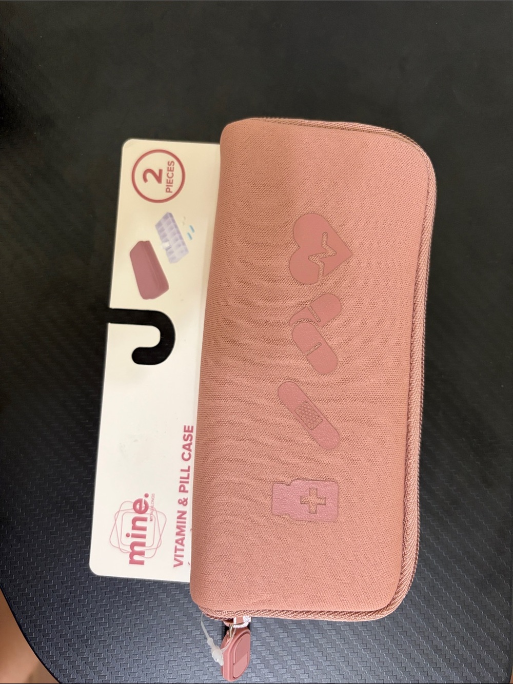 Pink Zip-Around Vitamin & Pill Case